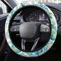 Paua Shell Maori Steering Wheel Cover Koru Kowhaiwhai LT7 - Polynesian Pride