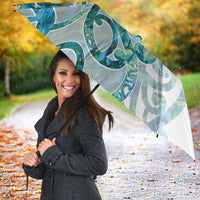 Paua Shell Maori Umbrella Koru Kowhaiwhai LT7 - Polynesian Pride
