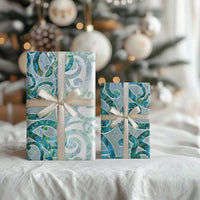 Paua Shell Maori Wrapping Paper Koru Kowhaiwhai LT7 - Polynesian Pride
