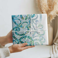 Paua Shell Maori Wrapping Paper Koru Kowhaiwhai LT7 - Polynesian Pride