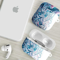 Turquoise Paua Shell Maori AirPods Case Koru Kowhaiwhai LT7 - Polynesian Pride