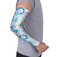 Turquoise Paua Shell Maori Arm Sleeves Koru Kowhaiwhai LT7 - Polynesian Pride