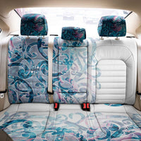 Turquoise Paua Shell Maori Back Car Seat Cover Koru Kowhaiwhai LT7 - Polynesian Pride