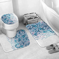 Turquoise Paua Shell Maori Bathroom Set Koru Kowhaiwhai - Polynesian Pride