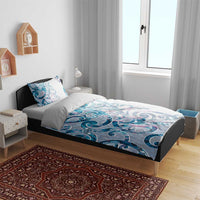 Turquoise Paua Shell Maori Bedding Set Koru Kowhaiwhai LT7 - Polynesian Pride