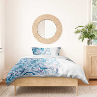 Turquoise Paua Shell Maori Bedding Set Koru Kowhaiwhai LT7 - Polynesian Pride