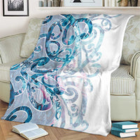 Turquoise Paua Shell Maori Blanket Koru Kowhaiwhai - Polynesian Pride