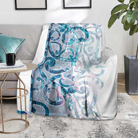 Turquoise Paua Shell Maori Blanket Koru Kowhaiwhai - Polynesian Pride