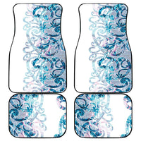 Turquoise Paua Shell Maori Car Mats Koru Kowhaiwhai LT7 - Polynesian Pride