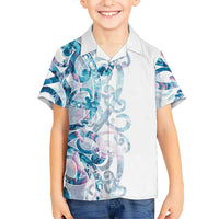 Turquoise Paua Shell Maori Hawaiian Shirt Koru Kowhaiwhai LT7 - Polynesian Pride