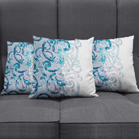 Turquoise Paua Shell Maori Pillow Cover Koru Kowhaiwhai LT7 - Polynesian Pride