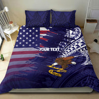 American Samoa Mix US Bedding Set Flag Day Grunge Style LT7 - Polynesian Pride