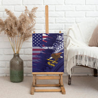 American Samoa Mix US Canvas Wall Art Flag Day Grunge Style LT7 - Polynesian Pride