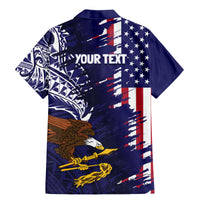 American Samoa Mix US Family Matching Mermaid Dress and Hawaiian Shirt Flag Day Grunge Style LT7 - Polynesian Pride