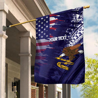 American Samoa Mix US Garden Flag Flag Day Grunge Style LT7 House Flag Blue - Polynesian Pride