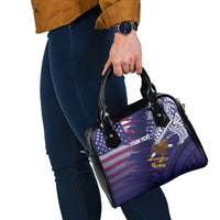 American Samoa Mix US Shoulder Handbag Flag Day Grunge Style LT7 - Polynesian Pride