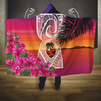 Guam Chamorro Hooded Blanket Artsy Latte Stone