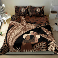 Father's Day Polynesian Pattern Bedding Set Tropical Humpback Whale LT7 - Polynesian Pride