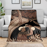 Father's Day Polynesian Pattern Blanket Tropical Humpback Whale LT7 - Polynesian Pride