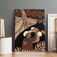 Father's Day Polynesian Pattern Canvas Wall Art Tropical Humpback Whale LT7 - Polynesian Pride