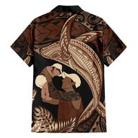 Father's Day Polynesian Pattern Hawaiian Shirt Tropical Humpback Whale LT7 - Polynesian Pride