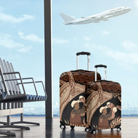 Father's Day Polynesian Pattern Luggage Cover Tropical Humpback Whale LT7 - Polynesian Pride