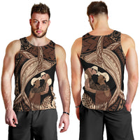 Father's Day Polynesian Pattern Men Tank Top Tropical Humpback Whale LT7 - Polynesian Pride