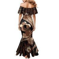 Father's Day Polynesian Pattern Mermaid Dress Tropical Humpback Whale LT7 - Polynesian Pride