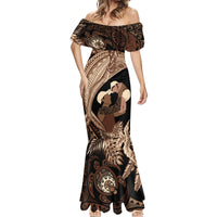 Father's Day Polynesian Pattern Mermaid Dress Tropical Humpback Whale LT7 - Polynesian Pride