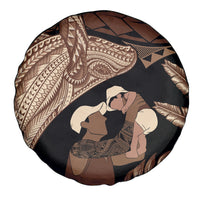 Father's Day Polynesian Pattern Spare Tire Cover Tropical Humpback Whale LT7 - Polynesian Pride
