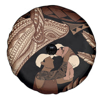 Father's Day Polynesian Pattern Spare Tire Cover Tropical Humpback Whale LT7 - Polynesian Pride
