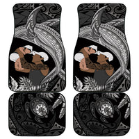 Father's Day Polynesian Pattern Car Mats Tropical Humpback Whale - Black LT7 - Polynesian Pride