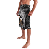 Father's Day Polynesian Pattern Lavalava Tropical Humpback Whale - Black LT7 - Polynesian Pride