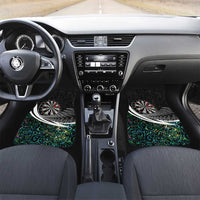 Personalized NZ Darts Car Mats Paua Shell Maori Koru Whakairo LT7 Set 2pcs - Front Colorful - Polynesian Pride