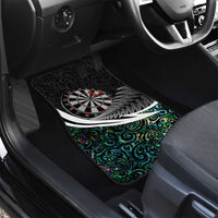 Personalized NZ Darts Car Mats Paua Shell Maori Koru Whakairo LT7 - Polynesian Pride