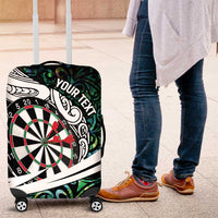 Personalized NZ Darts Luggage Cover Paua Shell Maori Koru Whakairo - Polynesian Pride