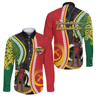 Ni-Vanuatu Indipendens Dei Celebretem Family Matching Mermaid Dress and Hawaiian Shirt Yumi Yumi Yumi LT7 Dad's Shirt - Long Sleeve Multicolor - Polynesian Pride