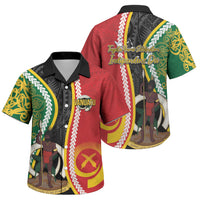 Ni-Vanuatu Indipendens Dei Celebretem Family Matching Off The Shoulder Long Sleeve Dress and Hawaiian Shirt Yumi Yumi Yumi LT7 Son's Shirt Multicolor - Polynesian Pride