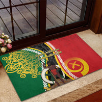 Ni-Vanuatu Indipendens Dei Celebretem Rubber Doormat Yumi Yumi Yumi LT7 - Polynesian Pride