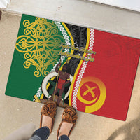 Ni-Vanuatu Indipendens Dei Celebretem Rubber Doormat Yumi Yumi Yumi LT7 - Polynesian Pride