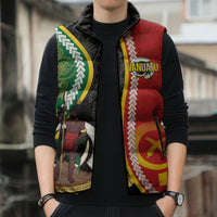 Ni-Vanuatu Indipendens Dei Celebretem Sleeveless Puffer Jacket Yumi Yumi Yumi LT7 - Polynesian Pride