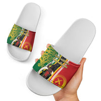 Ni-Vanuatu Indipendens Dei Celebretem Slide Sandals Yumi Yumi Yumi LT7 - Polynesian Pride