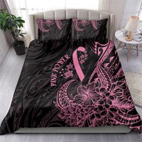 Polynesian Pink Power Bedding Set Breast Cancer Ribbon Turtle and Flowers LT7 - Polynesian Pride