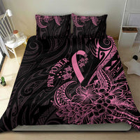 Polynesian Pink Power Bedding Set Breast Cancer Ribbon Turtle and Flowers LT7 - Polynesian Pride