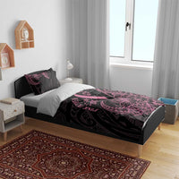 Polynesian Pink Power Bedding Set Breast Cancer Ribbon Turtle and Flowers LT7 - Polynesian Pride