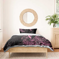 Polynesian Pink Power Bedding Set Breast Cancer Ribbon Turtle and Flowers LT7 - Polynesian Pride