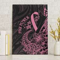 Polynesian Pink Power Canvas Wall Art Breast Cancer Ribbon Turtle and Flowers LT7 Without Frame Pink - Polynesian Pride