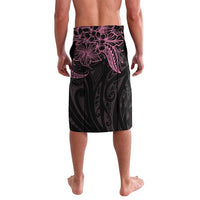 Polynesian Pink Power Lavalava Breast Cancer Ribbon Turtle and Flowers LT7 - Polynesian Pride