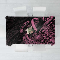Polynesian Pink Power Tablecloth Breast Cancer Ribbon Turtle and Flowers LT7 Pink - Polynesian Pride