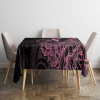 Polynesian Pink Power Tablecloth Breast Cancer Ribbon Turtle and Flowers LT7 - Polynesian Pride